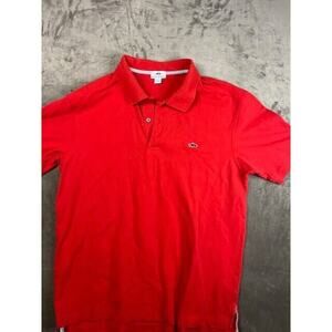 Fish Hippie Red Performance Short Sleeve Polo Golf Shirt Tagless Large L Stretch